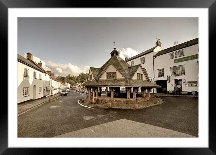 Dunster Village Framed Mounted Print by Rob Hawkins