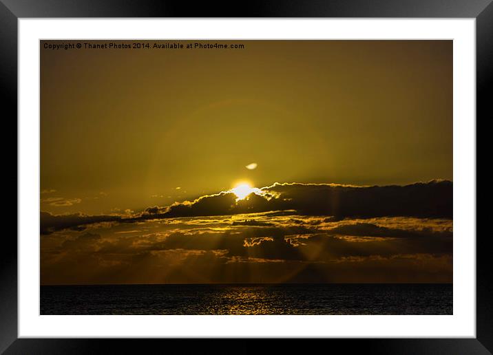 Sun Halo Framed Mounted Print by Thanet Photos