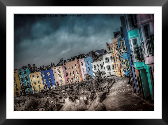 Walking down to the harbour Framed Mounted Print by stewart oakes