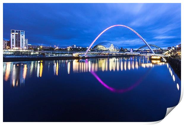 Newcastle Quayside Print by Northeast Images