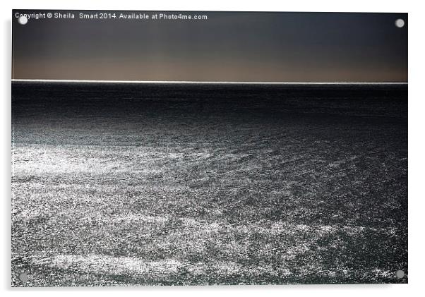 Shimmering sea Acrylic by Sheila Smart