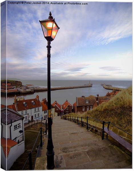 Whitby Evening 1 Canvas Print by Peter Jordan
