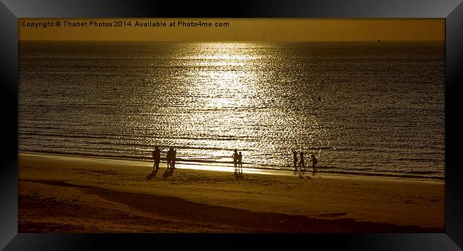 silhouette sunset Framed Print by Thanet Photos