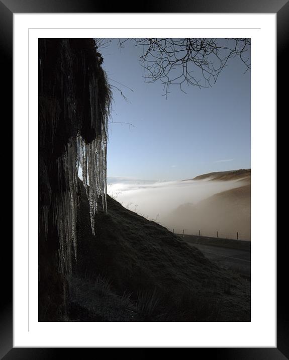 Creeping Cold Framed Mounted Print by James Buckle