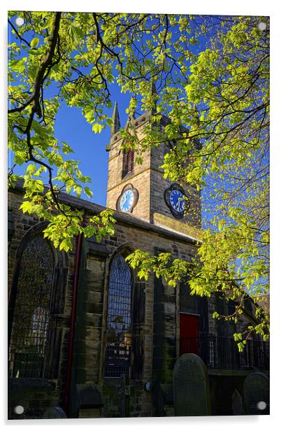 St Thomas Church, Kimberworth,Rotherham Acrylic by Darren Galpin