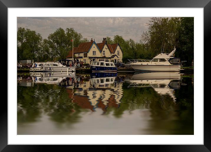 Life on the Broads in Norfolk Framed Mounted Print by Mark Bunning