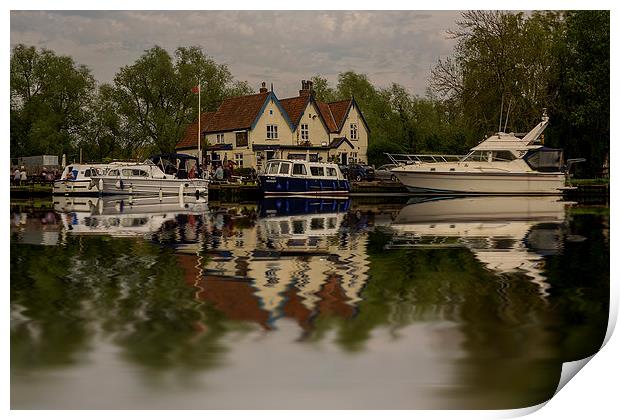 Life on the Broads in Norfolk Print by Mark Bunning