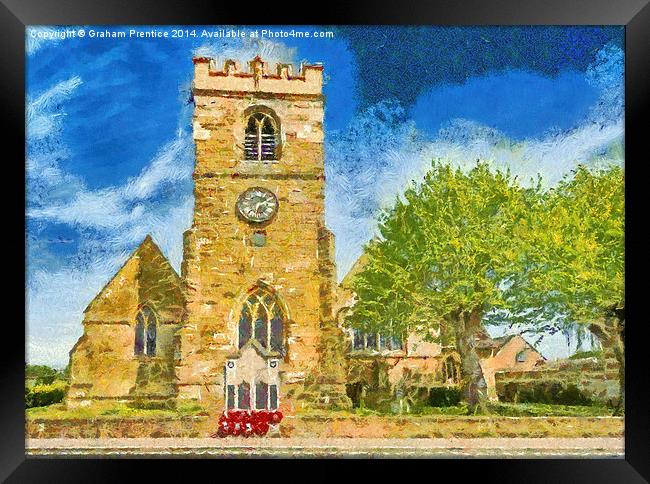 Cotswold Church Framed Print by Graham Prentice