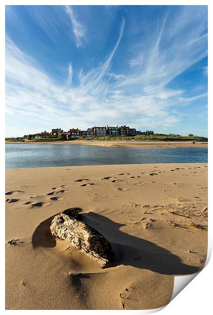 Alnmouth viewed over the Aln Print by Richard Armstrong