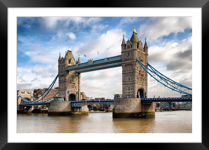 Tower Bridge Framed Mounted Print by Andy Barker