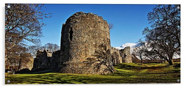 Old Inverlochy Castle. Acrylic by John Cameron