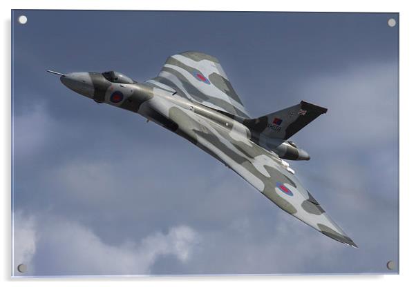 Vulcan Bomber XH558 Flying Acrylic by Oxon Images