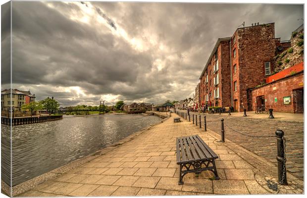 Exeter Quay Canvas Print by Rob Hawkins