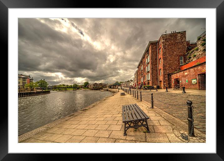 Exeter Quay Framed Mounted Print by Rob Hawkins