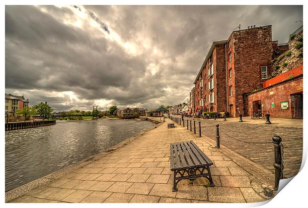 Exeter Quay Print by Rob Hawkins