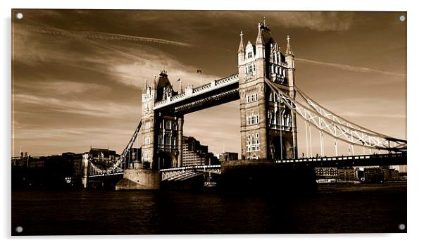 London, Tower Bridge Acrylic by Daniel Kesh