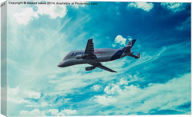 Airbus over Broughton 2 Canvas Print by stewart oakes