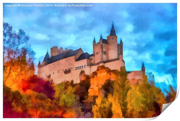 Alcázar of Segovia Print by Graham Prentice