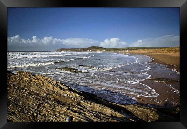 Croyde Bay Framed Print by Dave Wilkinson North Devon Ph