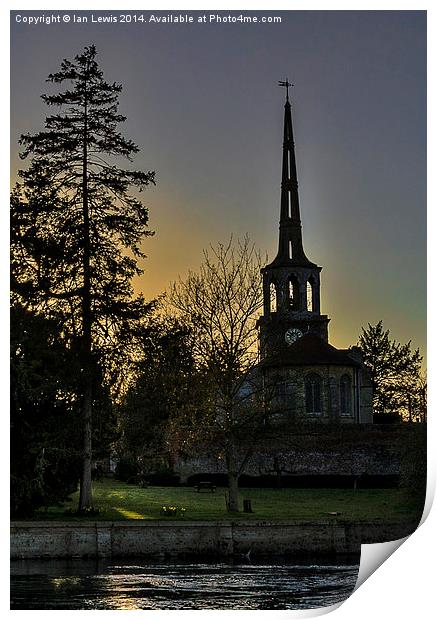 St Peters Church Wallingford Print by Ian Lewis