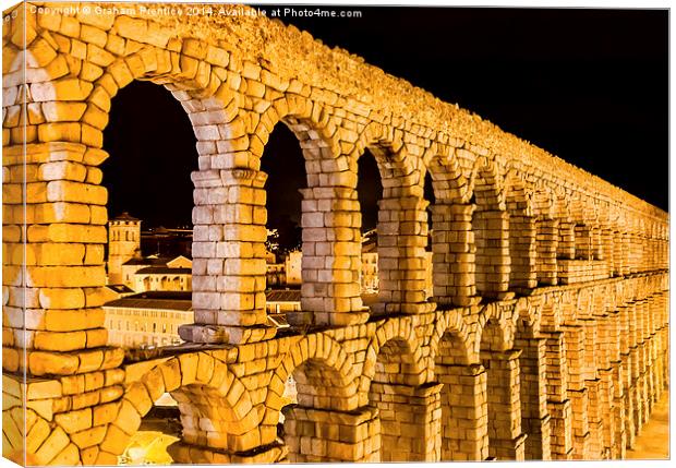 Aqueduct of Segovia Canvas Print by Graham Prentice