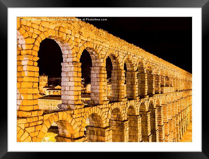 Aqueduct of Segovia Framed Mounted Print by Graham Prentice