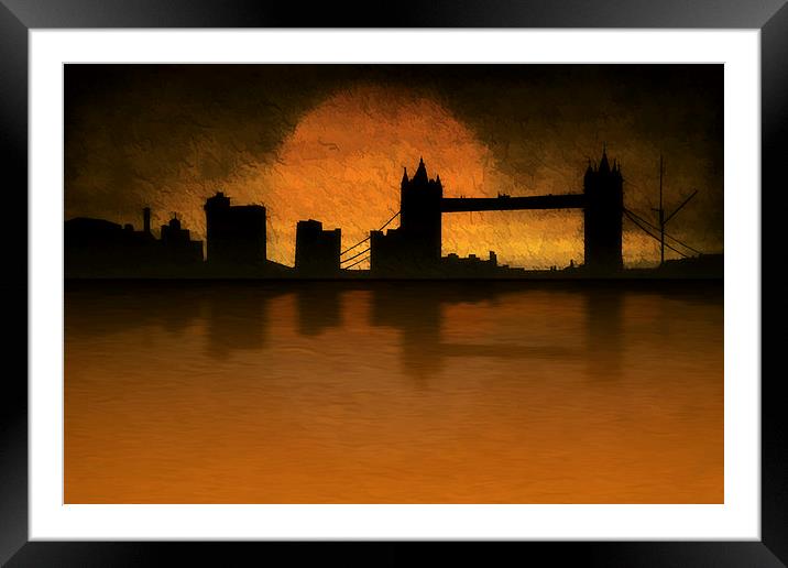 Tower Bridge Framed Mounted Print by Tom York