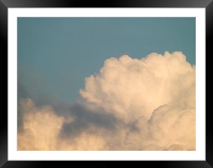 Afternoon Clouds Framed Mounted Print by Martha Crum