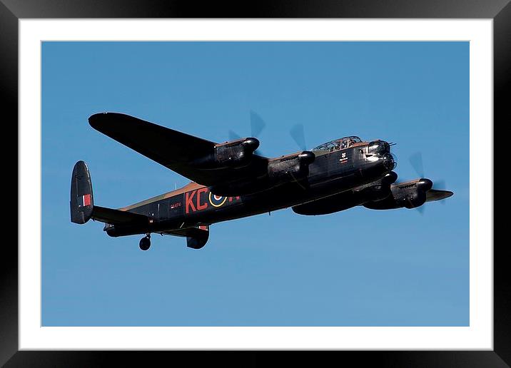 Lancaster Bomber PA474 Framed Mounted Print by daniel kennedy