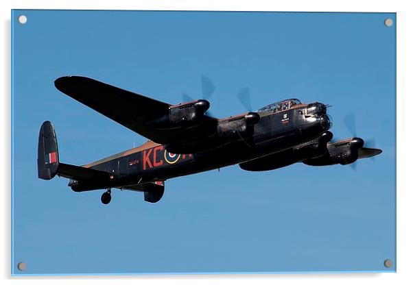 Lancaster Bomber PA474 Acrylic by daniel kennedy