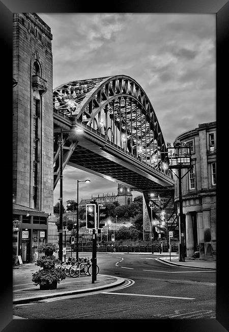 Tyne Bridge B&W Framed Print by Northeast Images