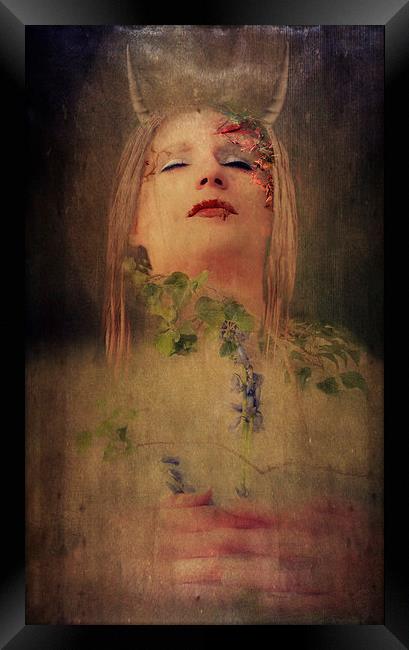 Kiss of Death Framed Print by Dawn Cox