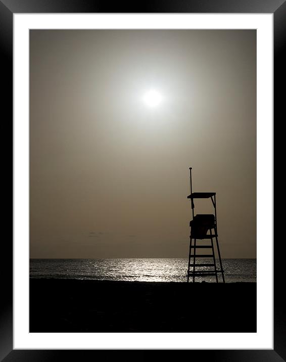 Cape Verde Sunset Beach Framed Mounted Print by mark humpage