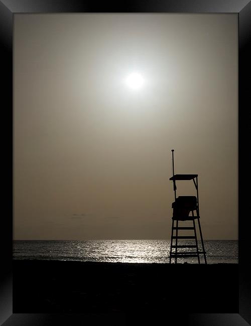 Cape Verde Sunset Beach Framed Print by mark humpage