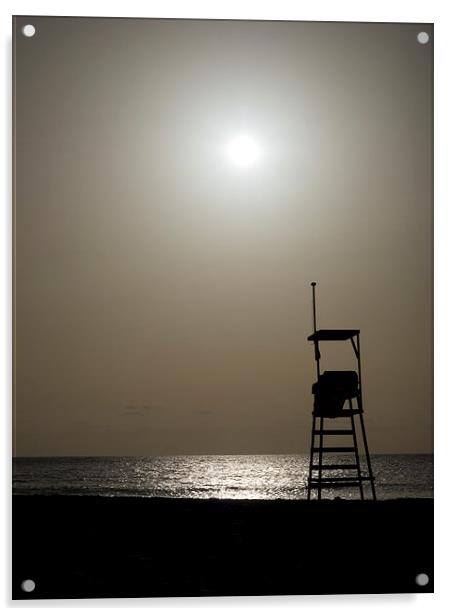 Cape Verde Sunset Beach Acrylic by mark humpage