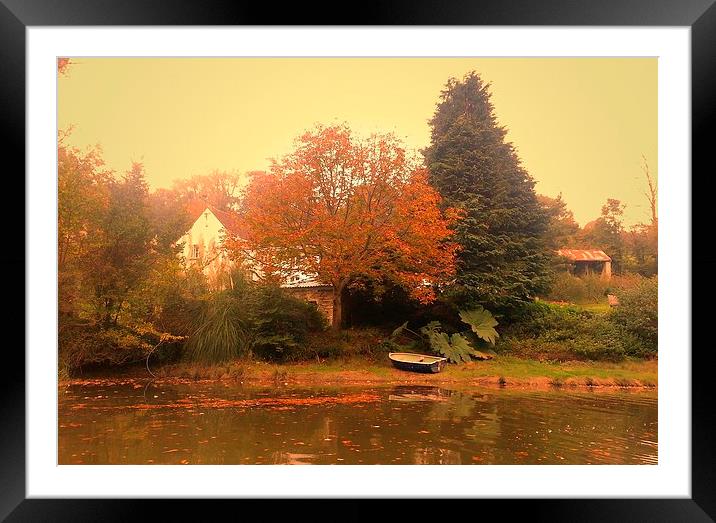 Secret Hideaway on the River Framed Mounted Print by Lisa PB