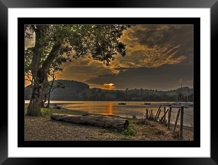 The shoreline of Ullswater Framed Mounted Print by CHRIS ANDERSON