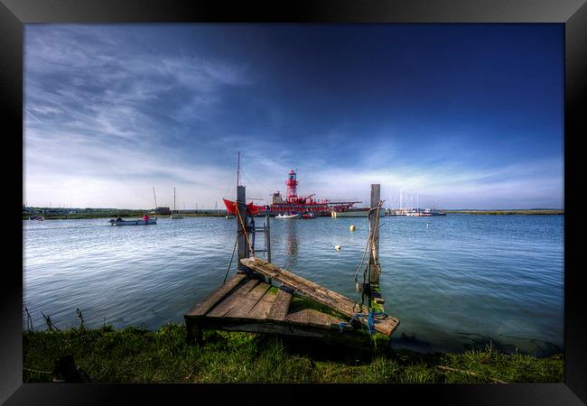 Tollesbury Lightship Trinity Framed Print by Nigel Bangert