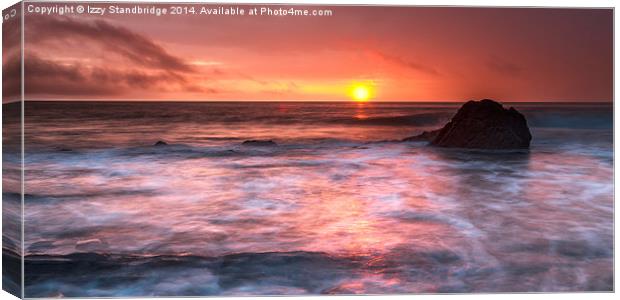 Aberystwyth sunset seascape Canvas Print by Izzy Standbridge