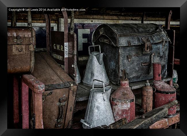 Loaded Station Handcart Framed Print by Ian Lewis