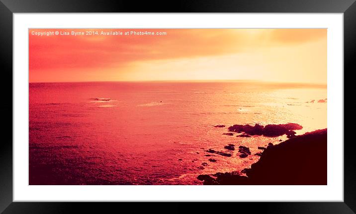 Lizard Point, Cornwall Framed Mounted Print by Lisa PB