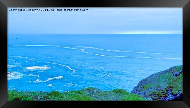 Patterns In The Sea, Cornwall Framed Print by Lisa PB