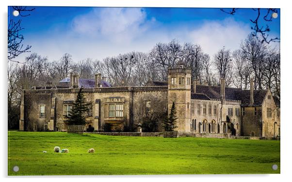 Lacock Abbey, Wiltshire, England, UK Acrylic by Mark Llewellyn