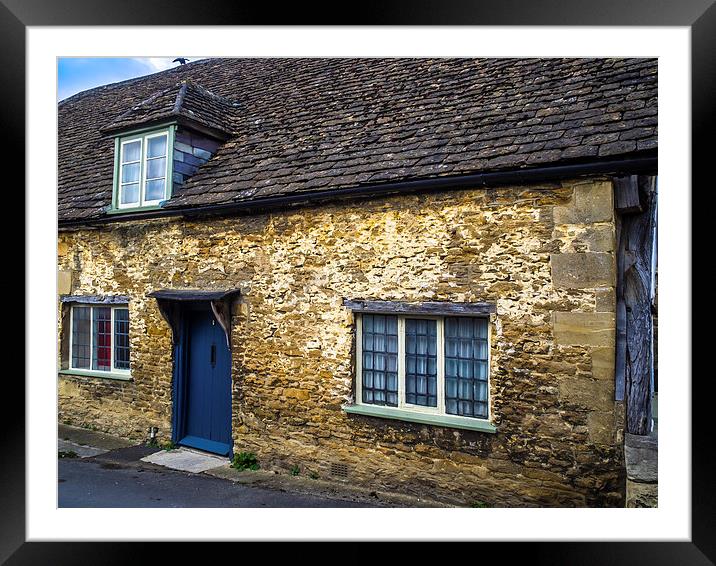 Lacock Cottage, Wiltshire, England, UK Framed Mounted Print by Mark Llewellyn