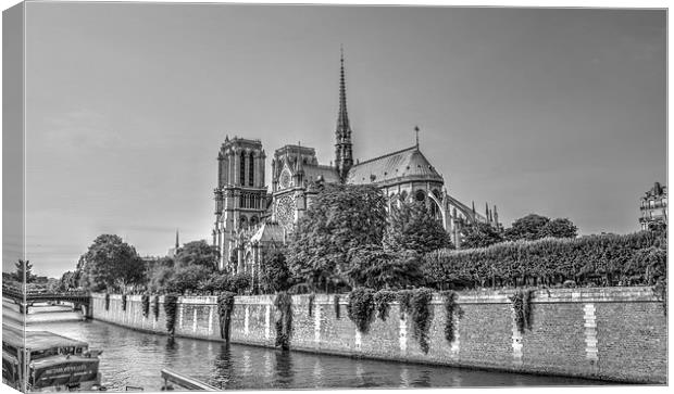 Paris Notre Dame Cathedral Canvas Print by Steven Jasper