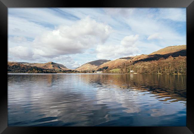 Grasmere and Helm Crag beyond. Framed Print by Liam Grant