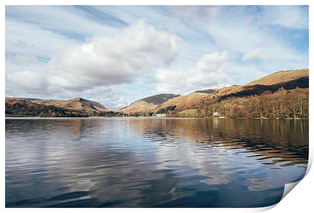Grasmere and Helm Crag beyond. Print by Liam Grant