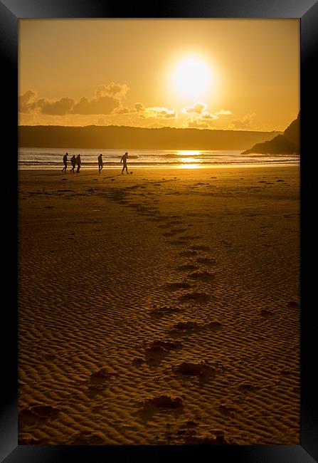 Sunset Beach Framed Print by Bernd Tschakert