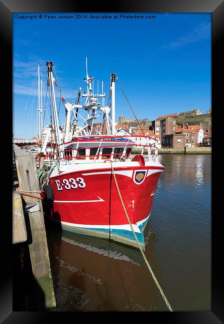 Red Boat Jay-C Framed Print by Peter Jordan