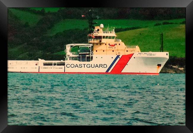 The Coastguard, Cornwall Framed Print by Lisa PB